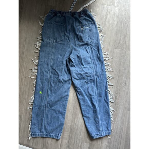 Adidas x KSENIASCHNAIDER Fringe Denim Joggers – Women’s - Picture 4 of 8